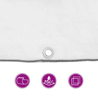 Telone Trasparente con Occhielli 3x8 m in Polietilene