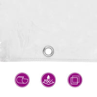 Telone Trasparente con Occhielli 1x6 m in PVC 4018587