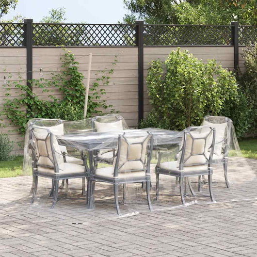 vidaXL Telone Trasparente con Occhielli 3x5 m in PVC