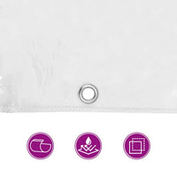 Telone Trasparente con Occhielli 5x12 m in PVC 4018616