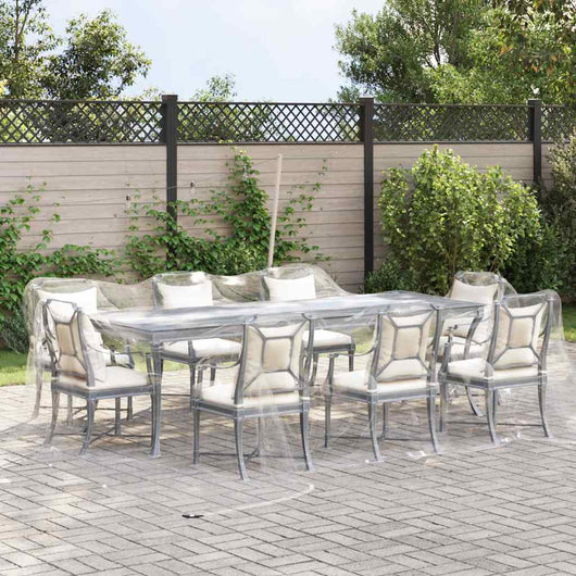 vidaXL Telone Trasparente con Occhielli 6x6 m in PVC