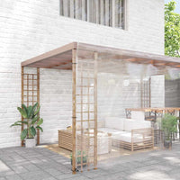 vidaXL Telone Trasparente con Occhielli 8x8 m in PVC