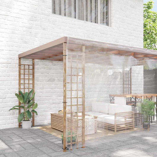 vidaXL Telone Trasparente con Occhielli 8x8 m in PVC