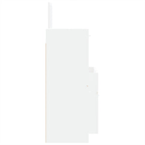 vidaXL Set Mobili da Bagno 3 pz Bianco in Legno Multistrato