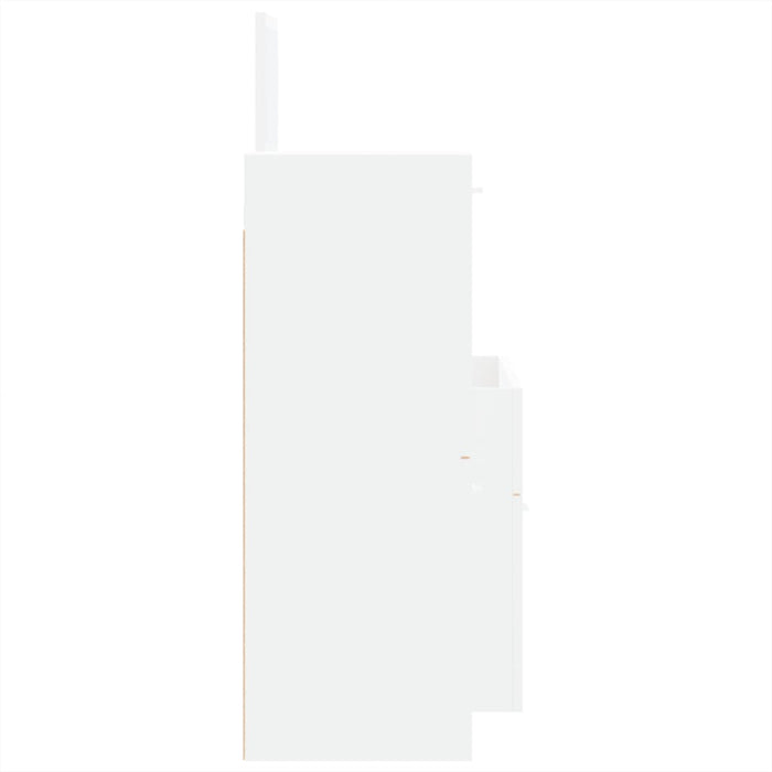 vidaXL Set Mobili da Bagno 3 pz Bianco in Legno Multistrato