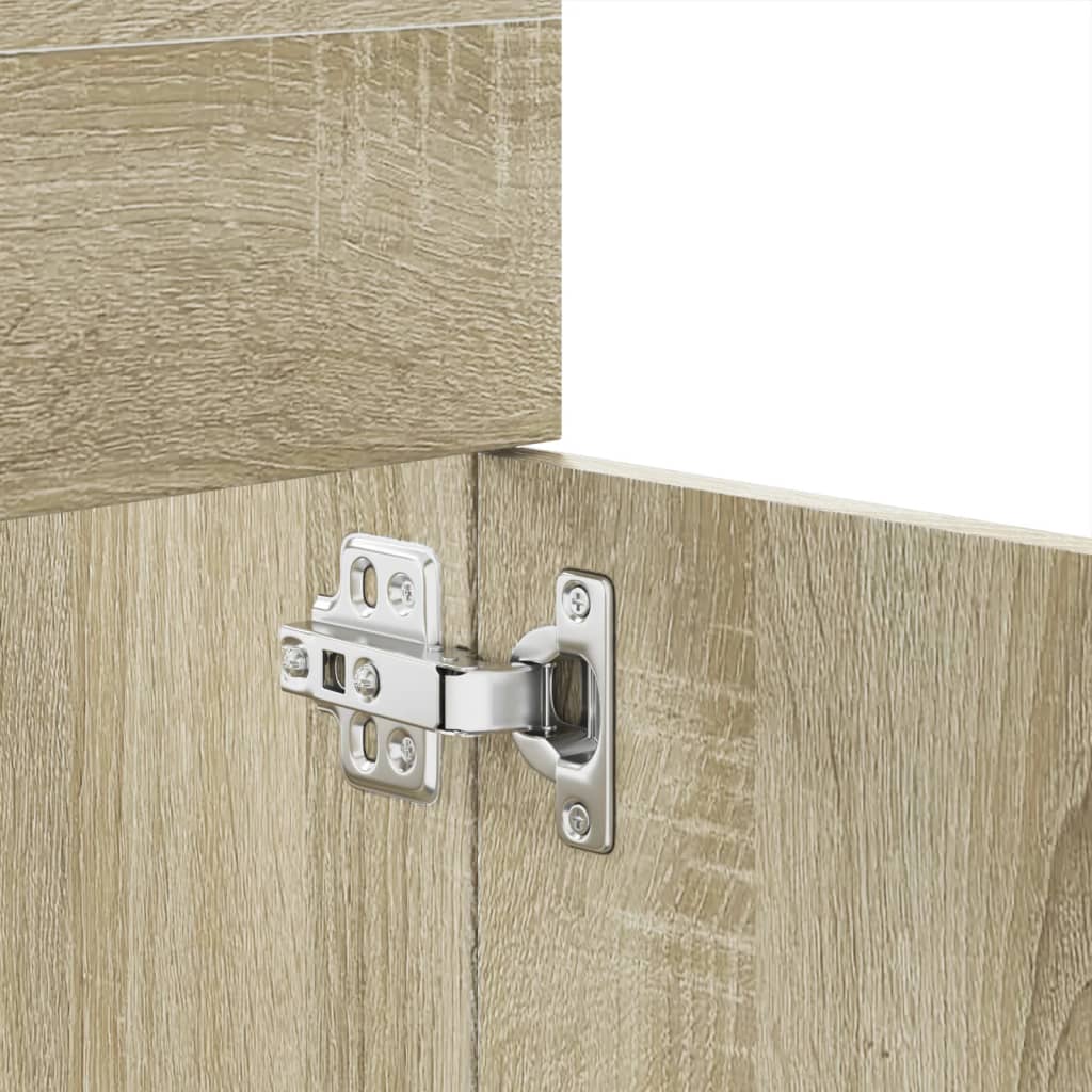 Set Mobili da Bagno 4 pz Rovere Sonoma in Legno Multistrato 3308538