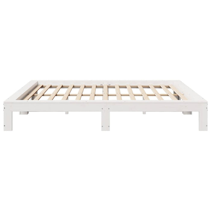 vidaXL Letto senza Materasso Bianco 180x200 cm Legno Massello di Pino