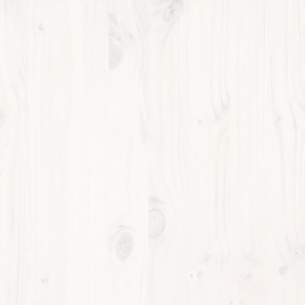 vidaXL Letto senza Materasso Bianco 180x200 cm Legno Massello di Pino