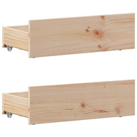 vidaXL Giroletto senza Materasso con Testiera 90x190 cm Massello Pino