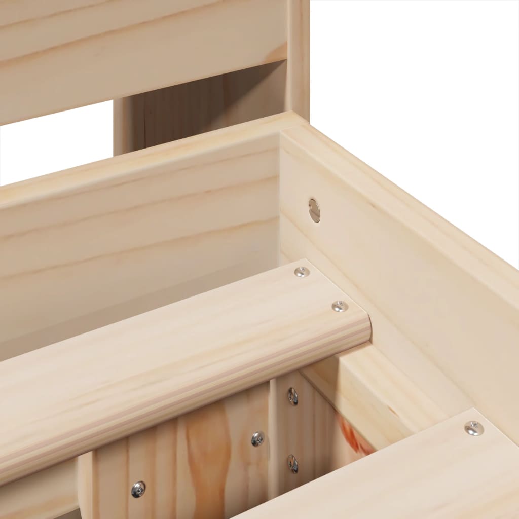 vidaXL Letto senza Materasso 180x200 cm in Legno Massello di Pino