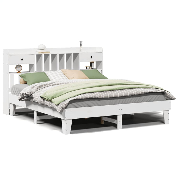 vidaXL Letto senza Materasso Bianco 180x200 cm Legno Massello di Pino