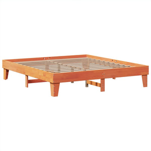 vidaXL Letto senza Materasso Marrone Cera 180x200 cm in Legno di Pino