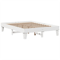 vidaXL Letto senza Materasso Bianco 140x190 cm Legno Massello di Pino