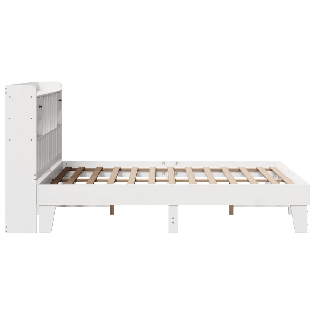 vidaXL Letto senza Materasso Bianco 140x190 cm Legno Massello di Pino