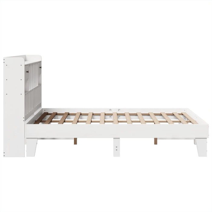 vidaXL Letto senza Materasso Bianco 140x190 cm Legno Massello di Pino