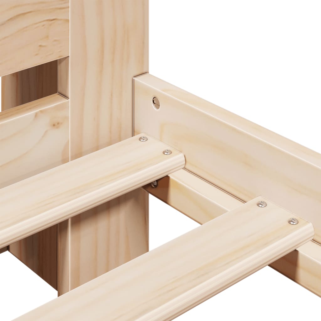 vidaXL Letto Libreria senza Materasso 160x200 cm in Legno di Pino