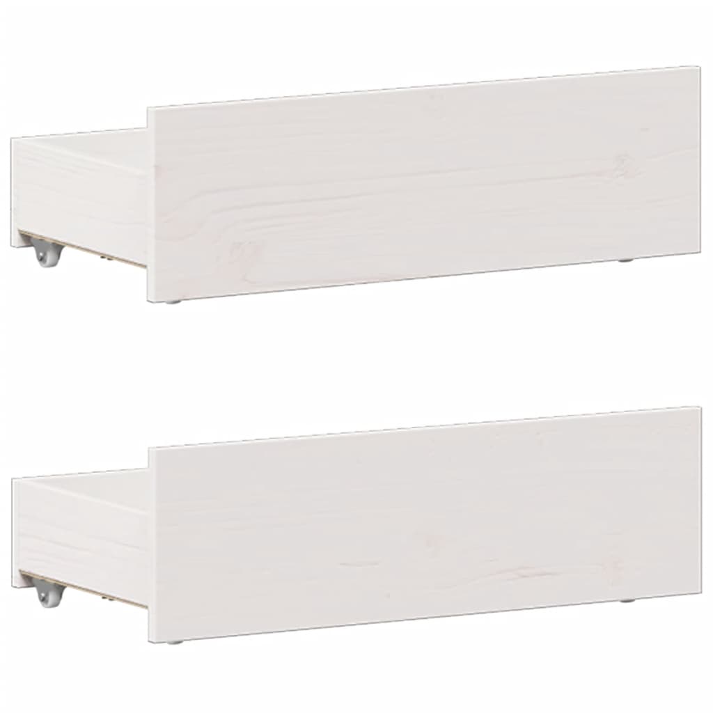 vidaXL Letto Libreria senza Materasso Bianca 90x200 cm Legno di Pino