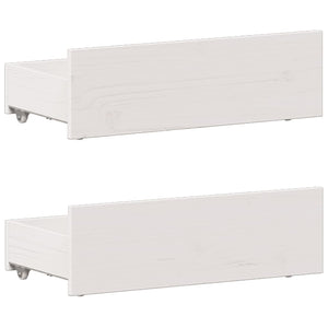 vidaXL Letto Libreria senza Materasso Bianco 90x190 cm Massello Pino