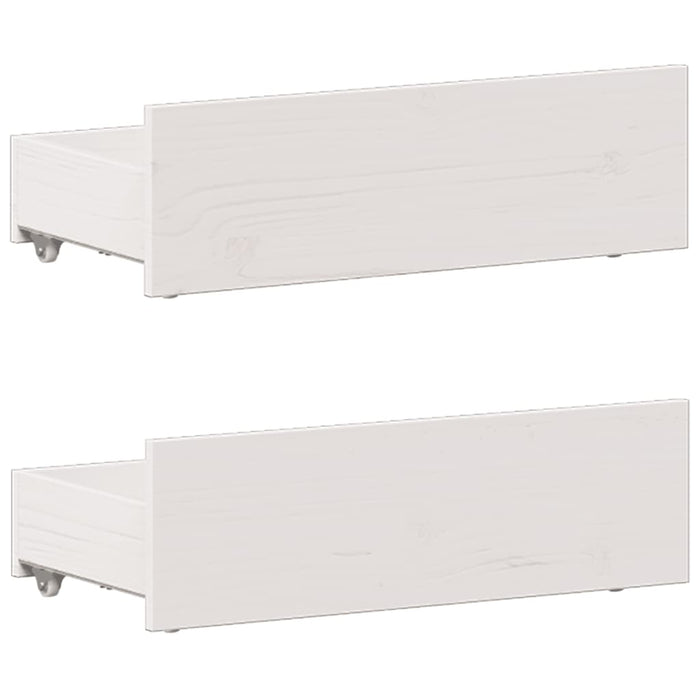 vidaXL Letto Libreria senza Materasso Bianco 90x190 cm Massello Pino