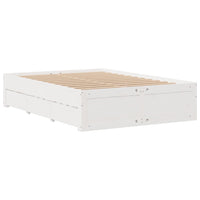 vidaXL Letto Libreria senza Materasso Bianco 150x200 cm Legno di Pino
