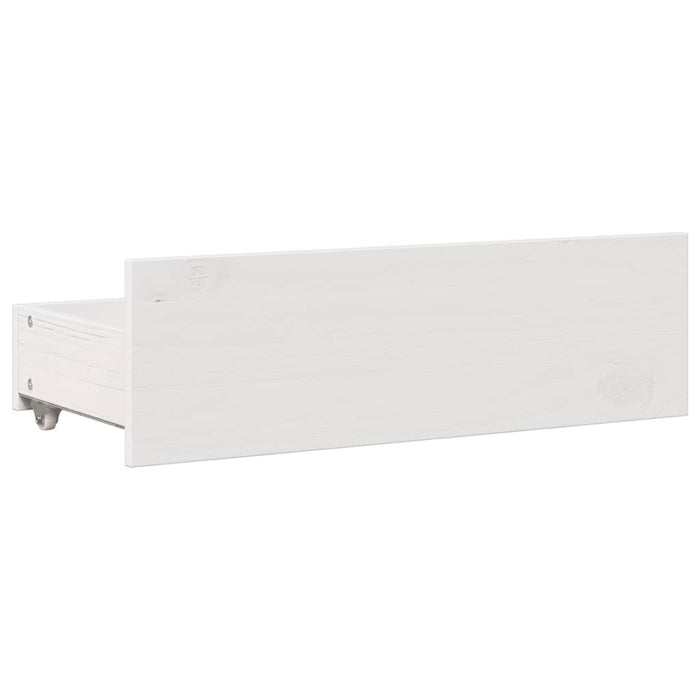 vidaXL Letto Libreria senza Materasso Bianco 150x200 cm Legno di Pino
