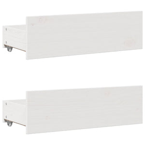 Letto Libreria senza Materasso Bianco 140x190 cm Legno di Pino 3308973