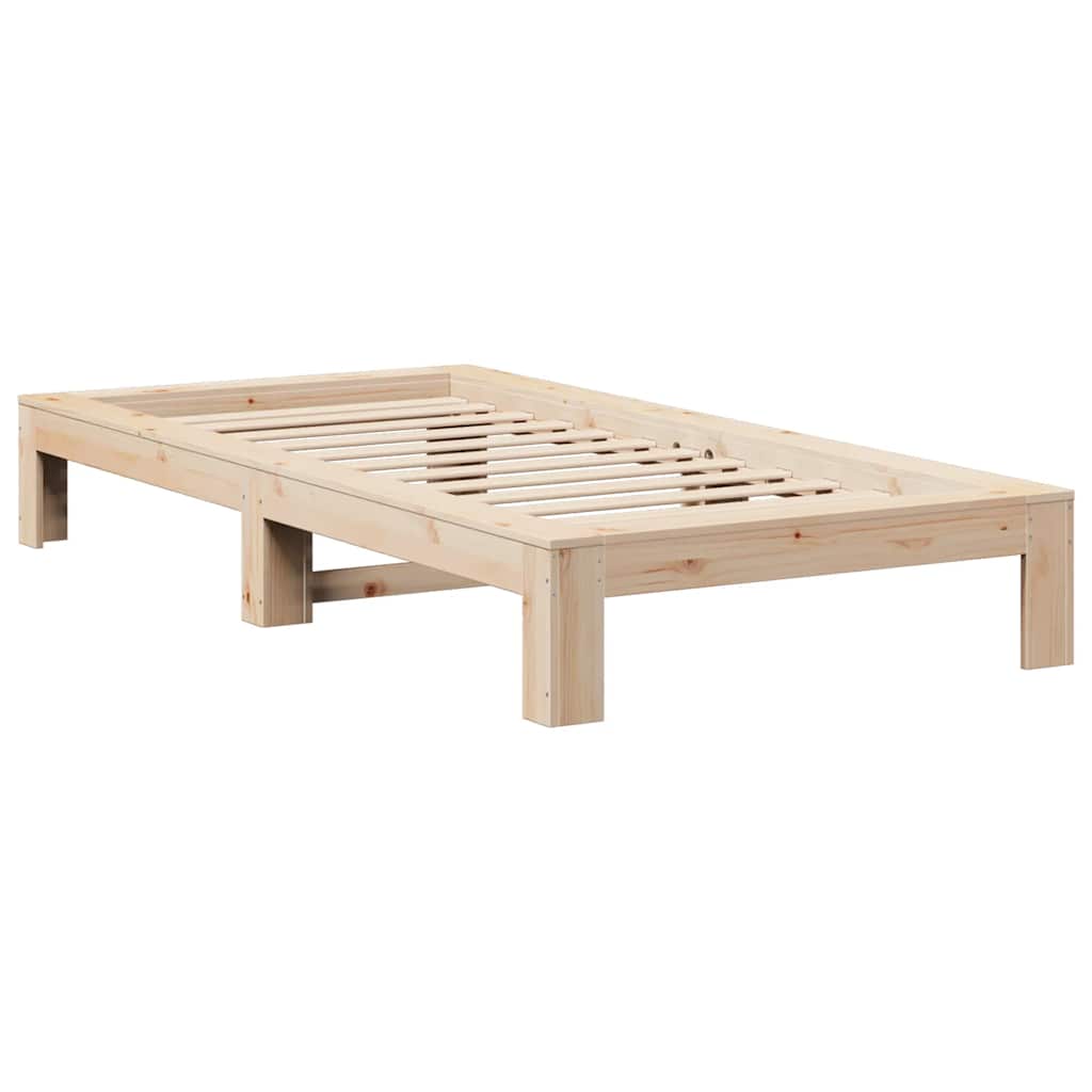 vidaXL Giroletto senza Materasso 100x200 cm in Legno Massello di Pino