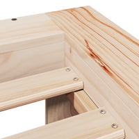 Giroletto senza Materasso 100x200 cm in Legno Massello di Pino 3309005