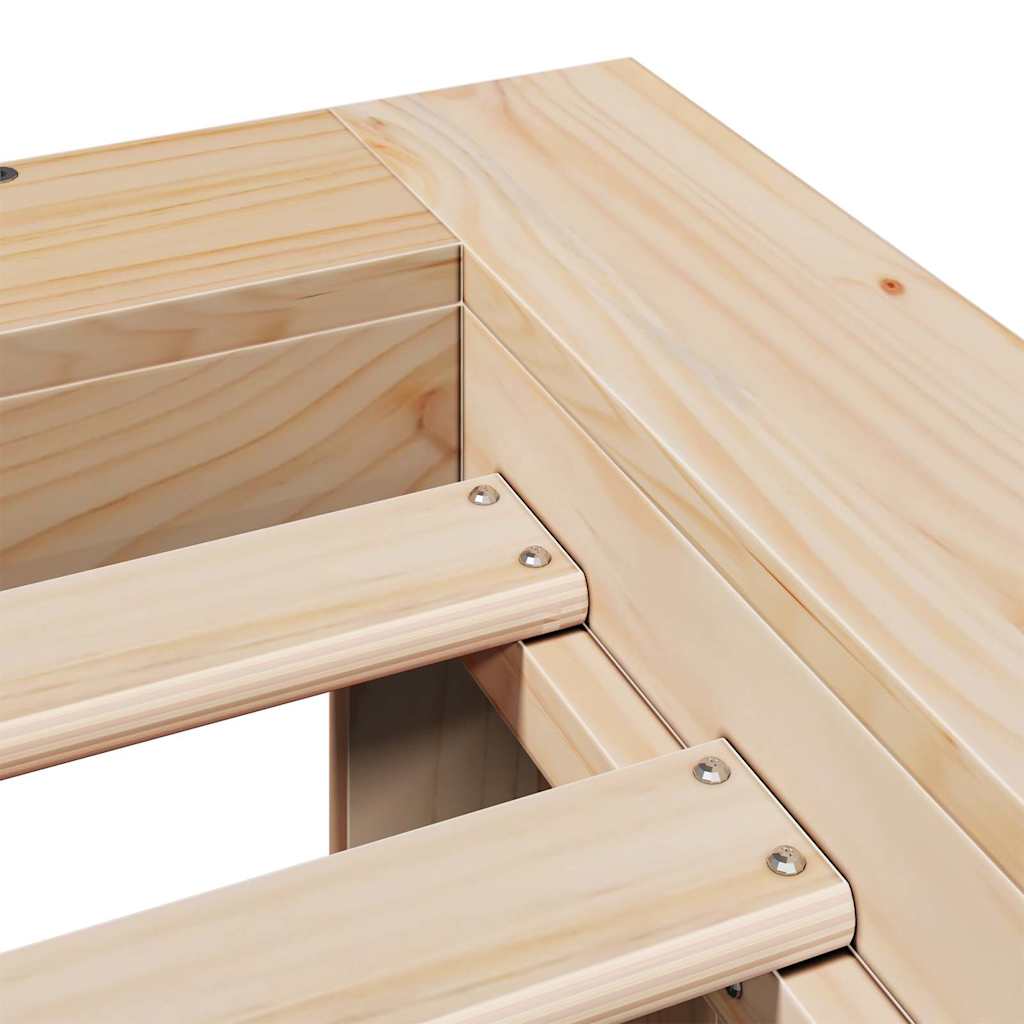 vidaXL Letto senza Materasso 140x190 cm in Legno Massello di Pino