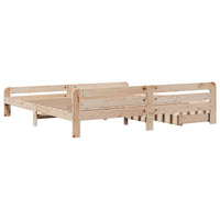 vidaXL Letto senza Materasso 200x200 cm in Legno Massello di Pino