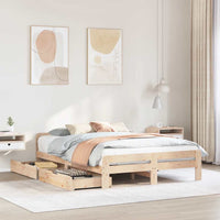 vidaXL Letto senza Materasso 160x200 cm in Legno Massello di Pino