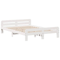 vidaXL Letto senza Materasso Bianco 140x200 cm Legno Massello di Pino