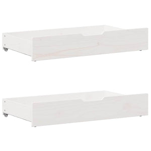 vidaXL Letto senza Materasso Bianco 140x190 cm Legno Massello di Pino