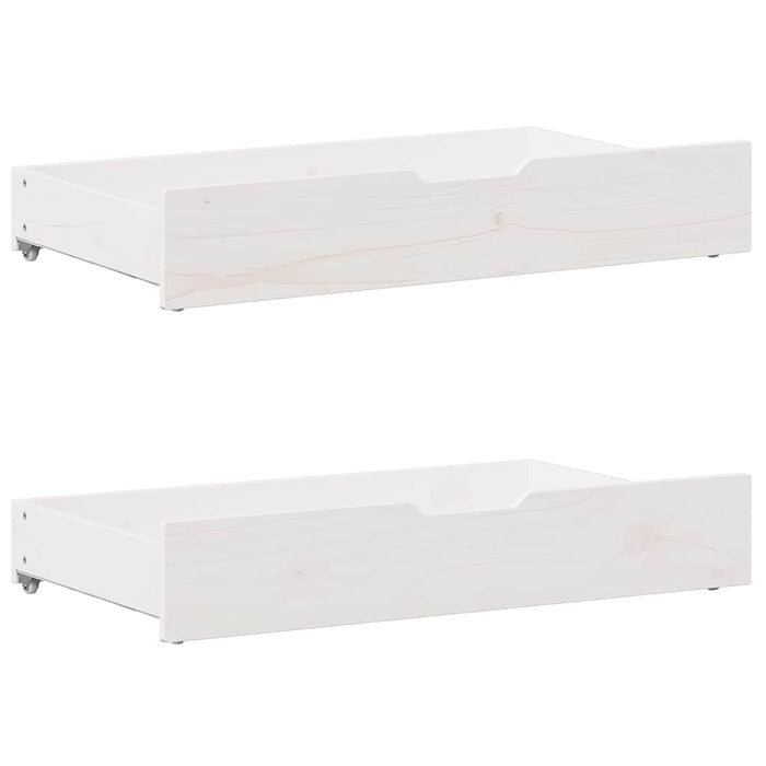 vidaXL Letto senza Materasso Bianco 140x190 cm Legno Massello di Pino