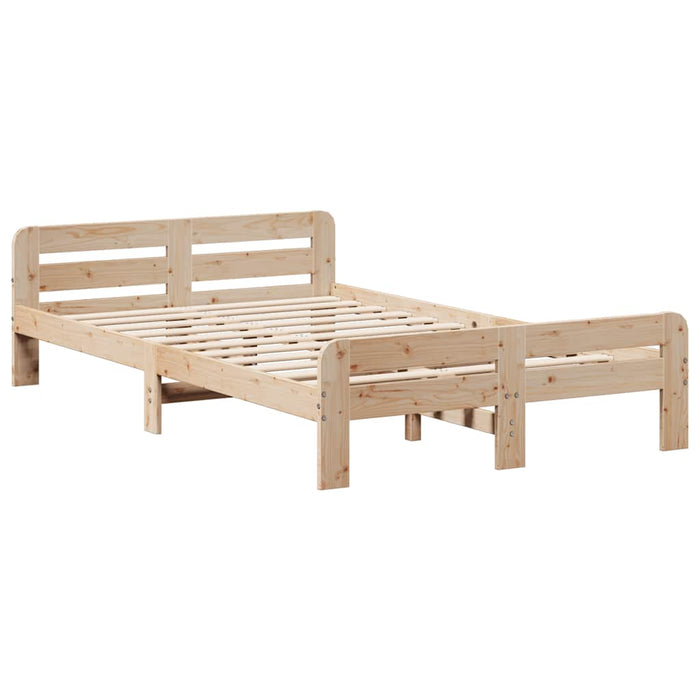 vidaXL Letto senza Materasso 135x190 cm in Legno Massello di Pino