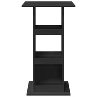 Tavolo Bar con Portaoggetti Nero 60x60x102 cm in Multistrato 854329