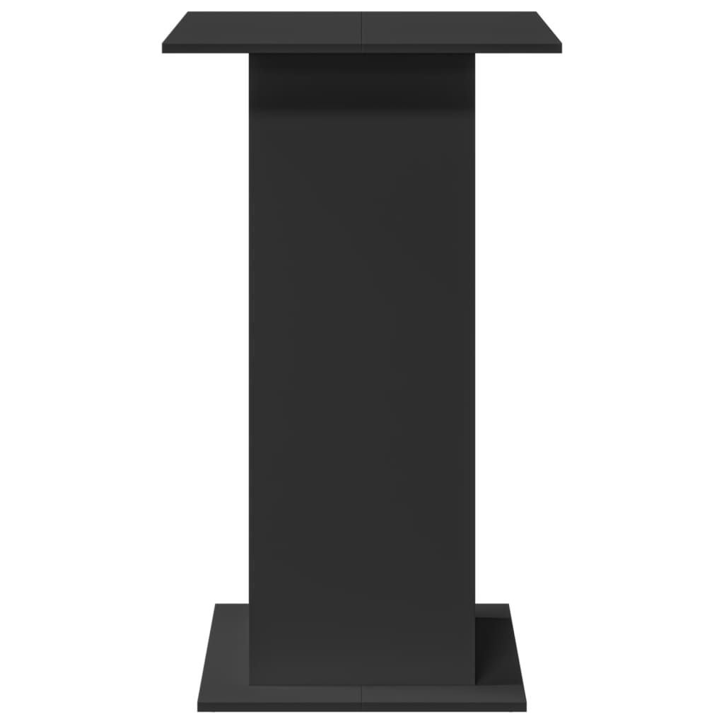 Tavolo Bar con Portaoggetti Nero 60x60x102 cm in Multistrato 854329