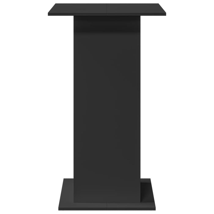 Tavolo Bar con Portaoggetti Nero 60x60x102 cm in Multistrato 854329