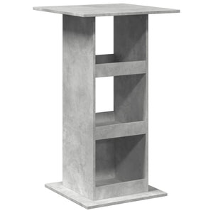 Tavolo Bar Portaoggetti Grigio Cemento 60x60x102 cm Multistrato 854331