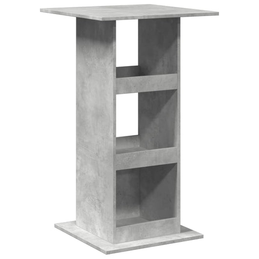 Tavolo Bar Portaoggetti Grigio Cemento 60x60x102 cm Multistrato 854331