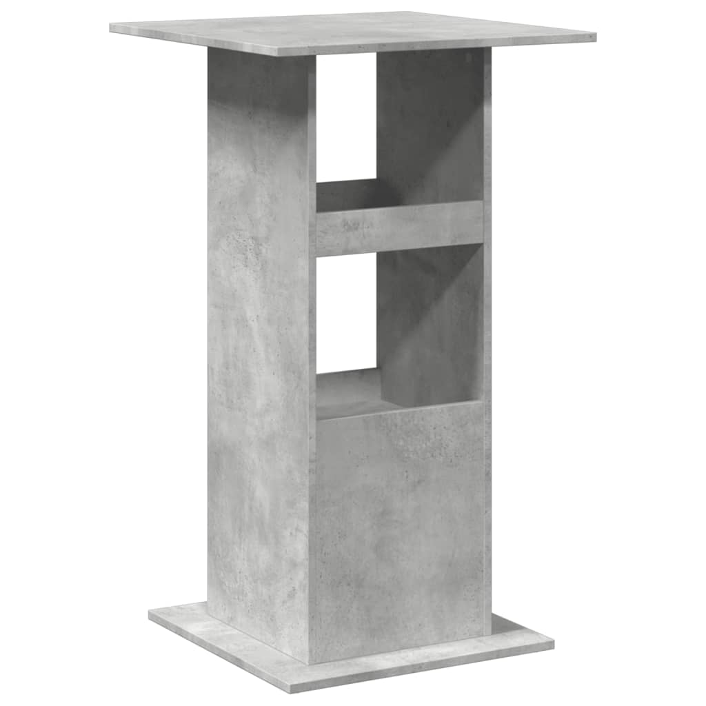 Tavolo Bar Portaoggetti Grigio Cemento 60x60x102 cm Multistrato 854331