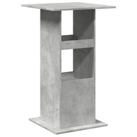 Tavolo Bar Portaoggetti Grigio Cemento 60x60x102 cm Multistrato 854331