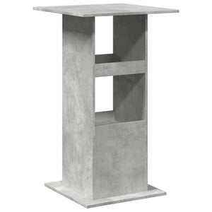 Tavolo Bar Portaoggetti Grigio Cemento 60x60x102 cm Multistrato 854331