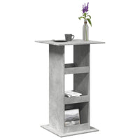 Tavolo Bar Portaoggetti Grigio Cemento 60x60x102 cm Multistrato 854331