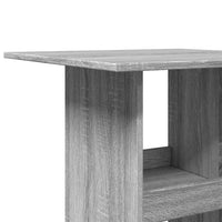 Tavolo Bar Portaoggetti Grigio Sonoma 60x60x102 cm Multistrato 854333