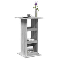 Tavolo Bar Portaoggetti Grigio Sonoma 60x60x102 cm Multistrato 854333