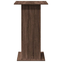 vidaXL Tavolo Bar Portaoggetti Rovere Marrone 60x60x102 cm Multistrato