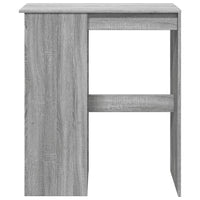 Tavolo Bar con Rastrelliera Grigio 102x50x103,5cm Multistrato 854342