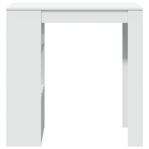 Tavolo Bar con Rastrelliera Bianco 102x50x103,5 cm Multistrato 854355