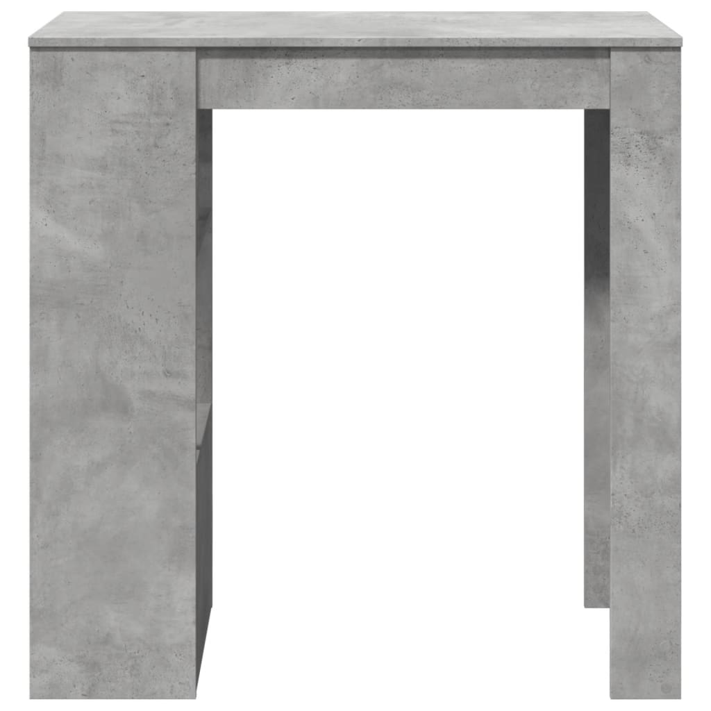 Tavolo Bar con Rastrelliera Grigio 102x50x103,5 cm Multistrato 854358